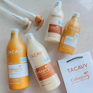 Bộ sản phẩm gội xả chăm sóc tóc chuyên nghiệp tacavy collagen 500ml - 1000ml