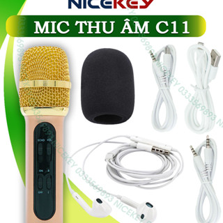 Mic C11 Nâng Cấp 3 Dây , Hàng chính hãng Loại 1, Micro C11 Hát Cực Hay . Bảo Hành 12 Tháng