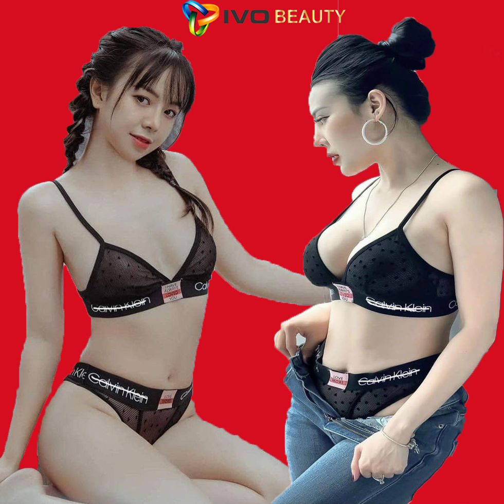 BỘ ĐỒ LÓT NỮ IVO VJ8006 - SET ÁO QUẦN LÓT CHẤT REN CAO CẤP SEXY GỢI CẢM
