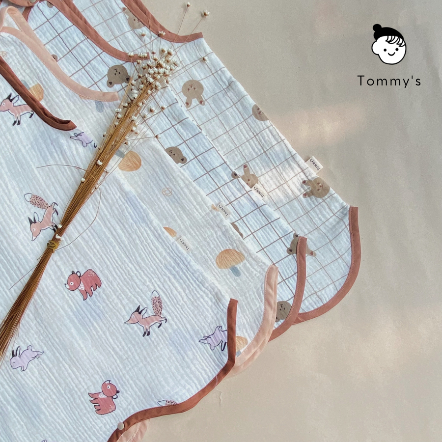 Túi Ngủ Cho Bé Mùa Hè Chất Liệu Xô Muslin Cao Cấp Hàn Quốc Siêu Mềm Mát TOMMY HOUSE