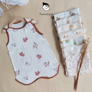 Túi Ngủ Cho Bé Mùa Hè Chất Liệu Xô Muslin Cao Cấp Hàn Quốc Siêu Mềm Mát TOMMY HOUSE