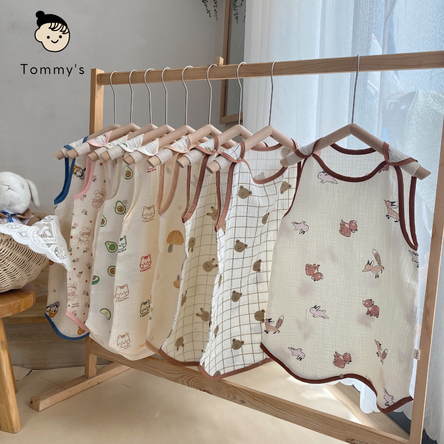 Túi Ngủ Cho Bé Mùa Hè Chất Liệu Xô Muslin Cao Cấp Hàn Quốc Siêu Mềm Mát TOMMY HOUSE