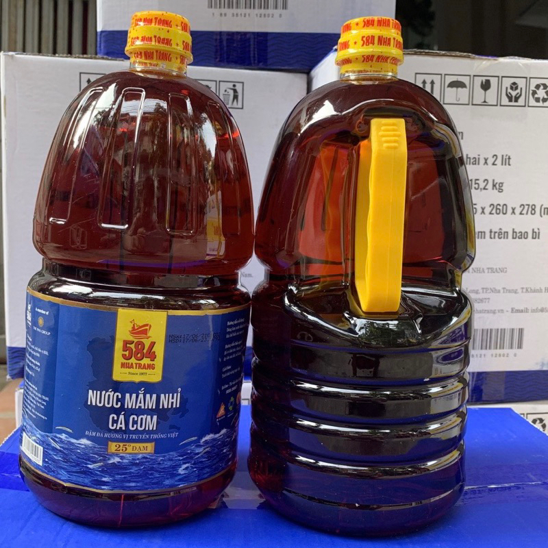 NƯỚC MẮM NHA TRANG 854 can 2l 25 độ đạm