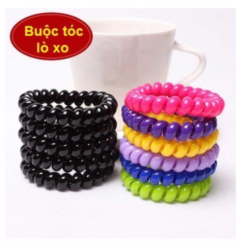 🔥Sale Sỉ_ 50 Dây cột tóc Lò Xo Co Giãn Tốt ( Lớn, nhỏ)