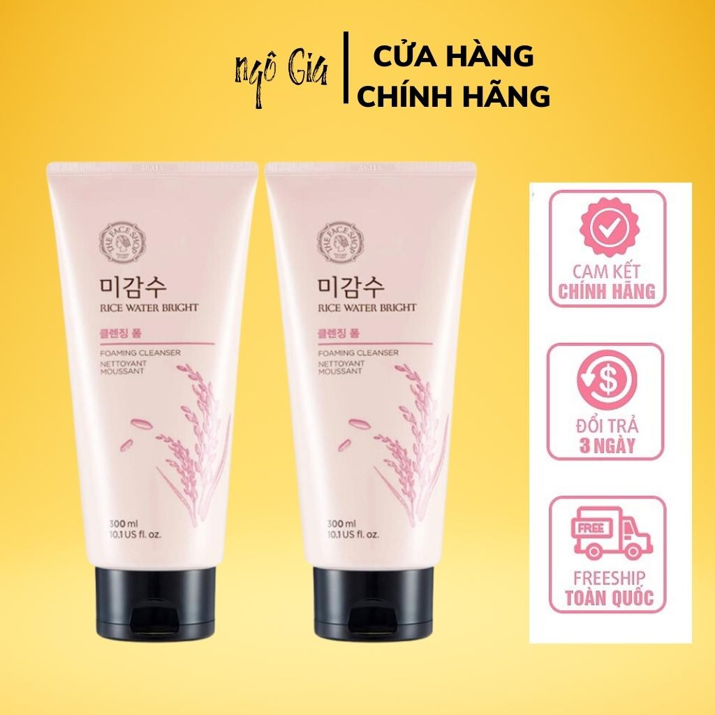 Sữa Rửa Mặt Làm Sáng Da THE FACE SHOP RICE WATER BRIGHT CLEANSING FOAM 150ML - Sale Chính hãng