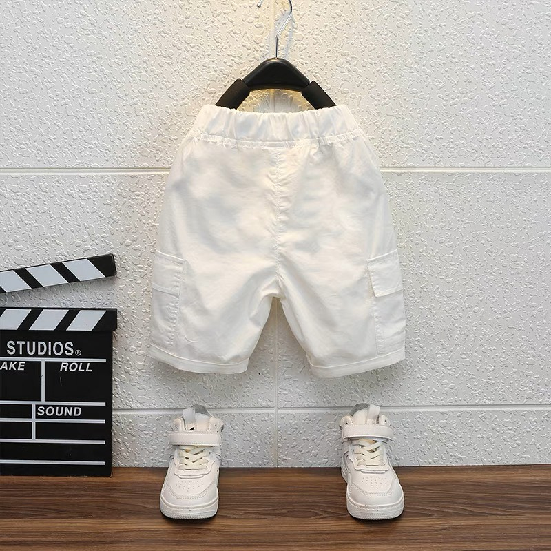 Quần sooc jeans màu trắng phong cách phương Tây cho bé trai  SHOP BÔM BÔM KIDS