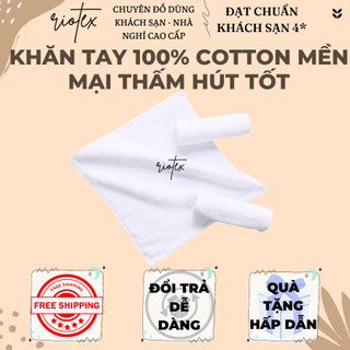 Khăn tay mềm mịn thấm hút tối đa Riotex - KT: 30x30cm 50g