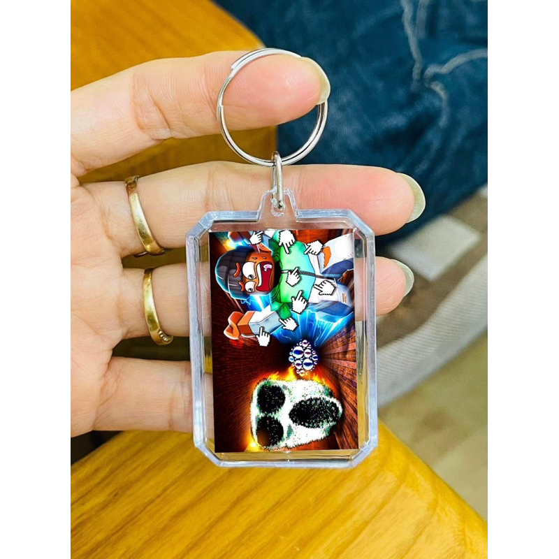 Móc treo khoá  Roblox Doors Ambush figure seek hide Rush Eyes Halt Jack Glitch/ moca khoá Game Roblox Doors Ambush fig