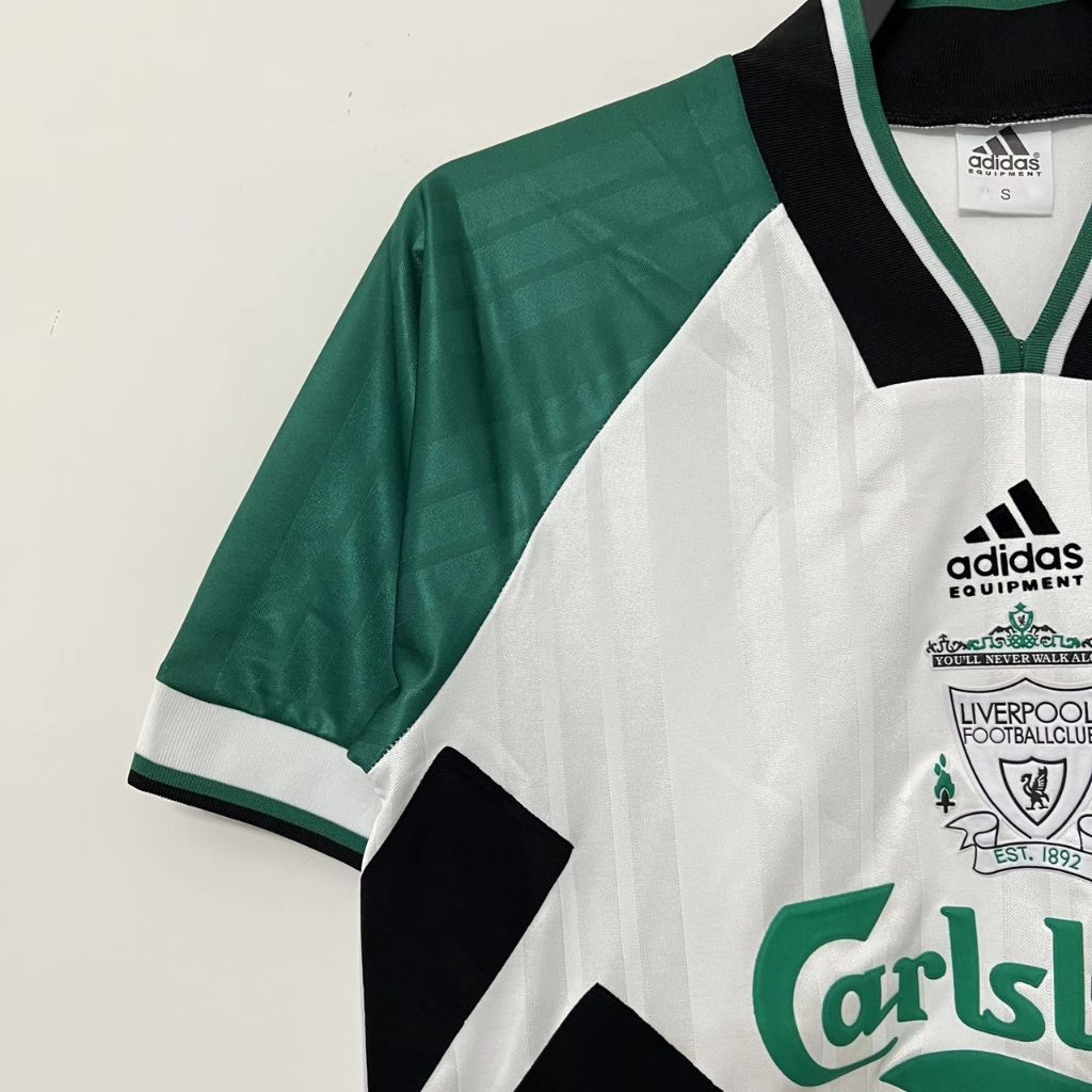 Áo bóng đá retro liverpool 1993 vải Cotton Polyester thời trang blockcore