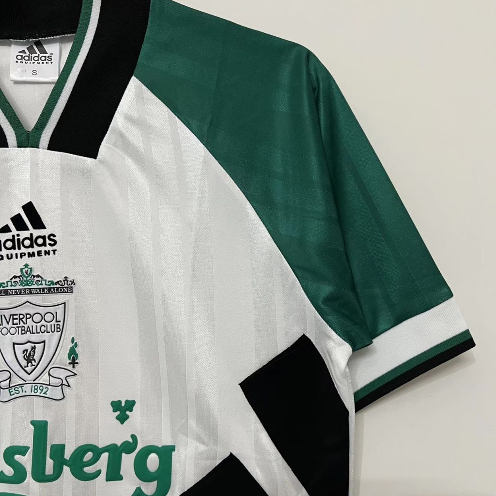 Áo bóng đá retro liverpool 1993 vải Cotton Polyester thời trang blockcore