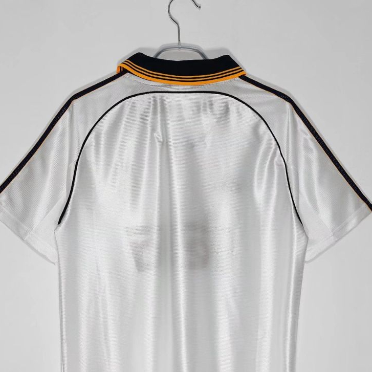 Áo bóng đá retro real 1998 vải Cotton Polyester thời trang blockcore