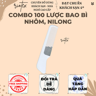 Combo 100 lược mini đóng gói từng chiếc đảm bảo vệ sinh