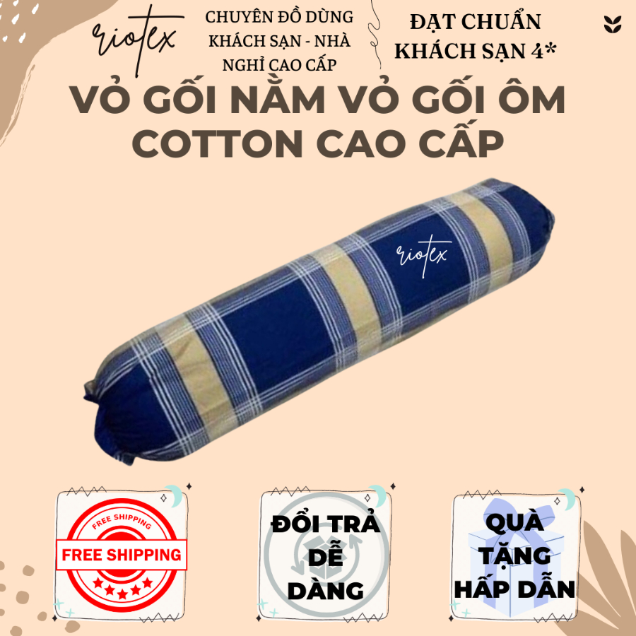 Vỏ gối vải cotton cao cấp Riotex siêu thám hút
