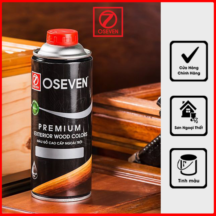 OSEVEN Sơn ngoại thất - Sơn tinh màu gỗ ngoại thất cao cấp - 100g