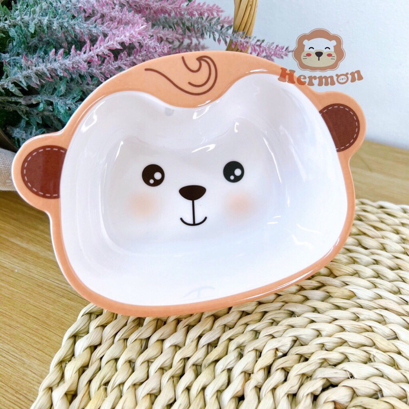 Set ăn dặm 5 chi tiết Hermon hình thú siêu đáng yêu cho bé ăn dặm
