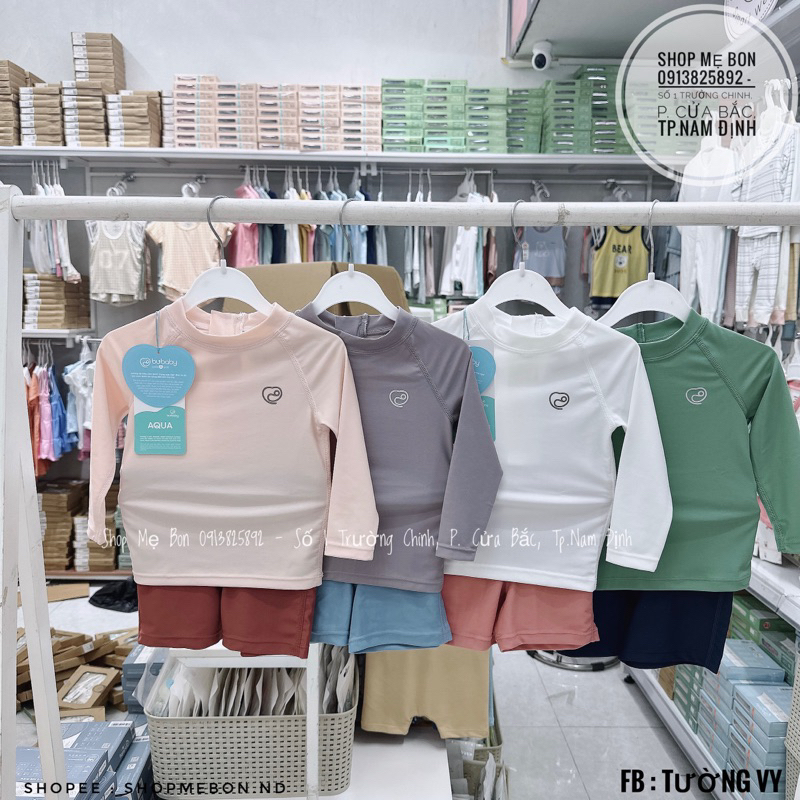 Bộ đồ bơi liền thân và 2 mảnh bé trai bé gái Bu Baby