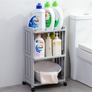 Kệ nhà tắm 3 tầng chịu lực tới 20kg, kệ nhà bếp 3 tầng, kệ đa năng 2 tầng có bánh xe dễ dàng di chuyển Aplus T3