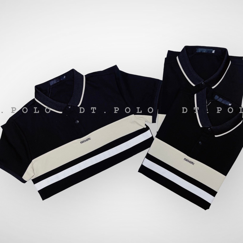 Áo PoLo Nam Đen, Chất Liệu Thun Lanh Mềm Mại, Thoáng Mát, Chống Nhăn, Phom Dáng Trẻ Trung, Năng Động(APL02)