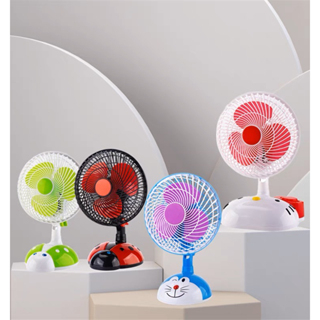 Quạt mini hình thú để bàn cắm điện văn phòng, Quạt văn phòng để bàn mini hình thú cắm điện