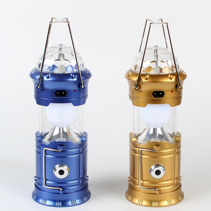 Đèn pin đa năng 4 trong 1 chớp Led sân khấu nhiều màu, đèn pin cầm tay, đèn pin xách tay kiêm sạc dự