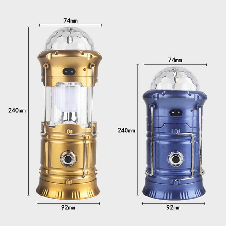 Đèn pin đa năng 4 trong 1 chớp Led sân khấu nhiều màu, đèn pin cầm tay, đèn pin xách tay kiêm sạc dự