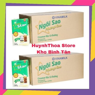 Combo 2 _ thùng 12 hộp sữa đặc có đường ngôi sao phương nam xanh lá hộp 1,284kg