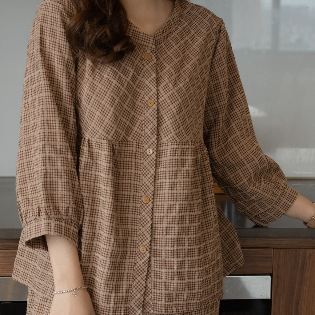 BAE MALI - Bộ ngủ cổ tàu babydoll hiện đại SP140