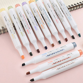 Bộ 6 Bút Màu Dạ Quang Highlight Pastel - Set 6 Màu Hộp Cứng Vience Color Highlighter