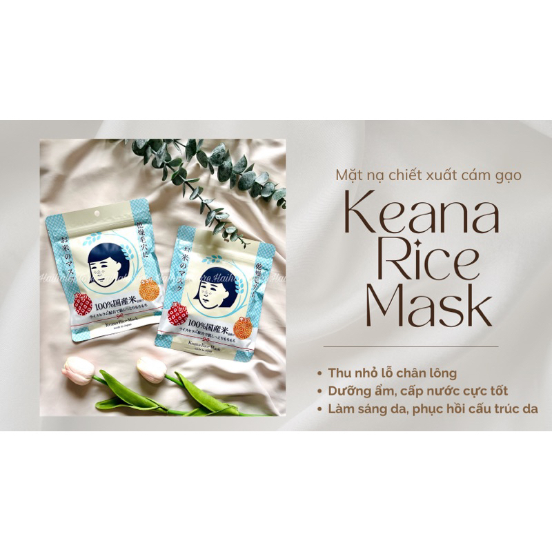 Mặt Nạ Gạo Keana Nadeshiko Rice Mask (10 miếng)