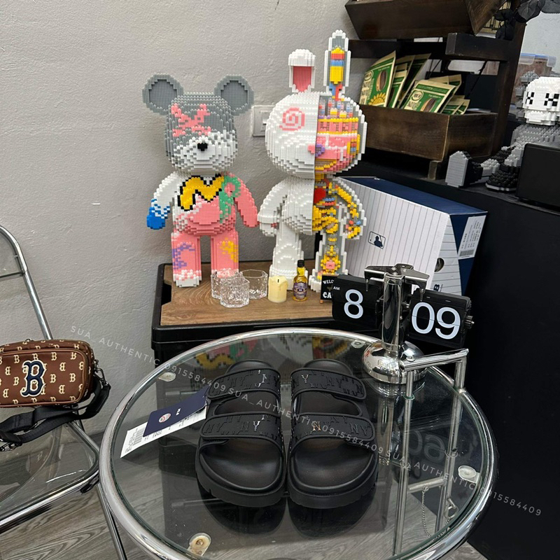 Dép MLB Chính Hãng - Dép MLB Chunky Bouncer Two Strap 3ALPCBT33