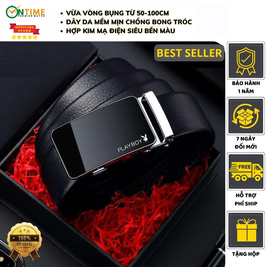Thắt lưng nam, Dây lưng nam thời trang khoá tự động Full Box FREESHIP - ALL NEW 2023