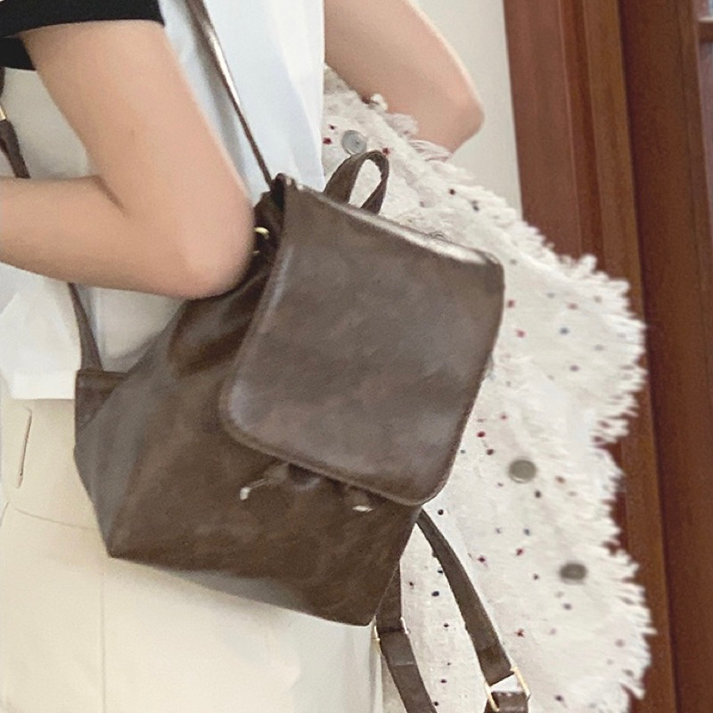 Balo da mini basic quai mảnh cho nữ thời trang pastel đi học đi làm du lịch phong cách Hàn Quốc Yannie