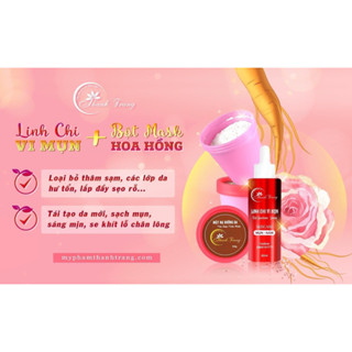 COMBO LINH CHI VI MỤN VÀ MASK HOA HỒNG THANH TRANG