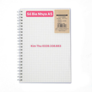 Sổ a5 lò xo bìa nhựa siêu đẹp 120 trang