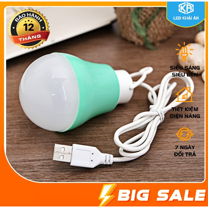 Bóng Đèn Led Bulb USB siêu sáng 5W ( Ánh sáng Trắng )