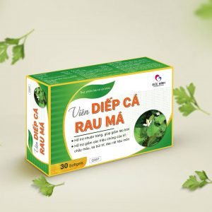 Viên rau diếp cá – Rau má - Giúp mát gan, giảm sa búi trĩ