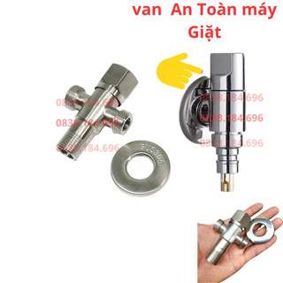 Van chia nước bồn cầu và tay xịt vệ sinh inox 304, khóa chữ T chữ F