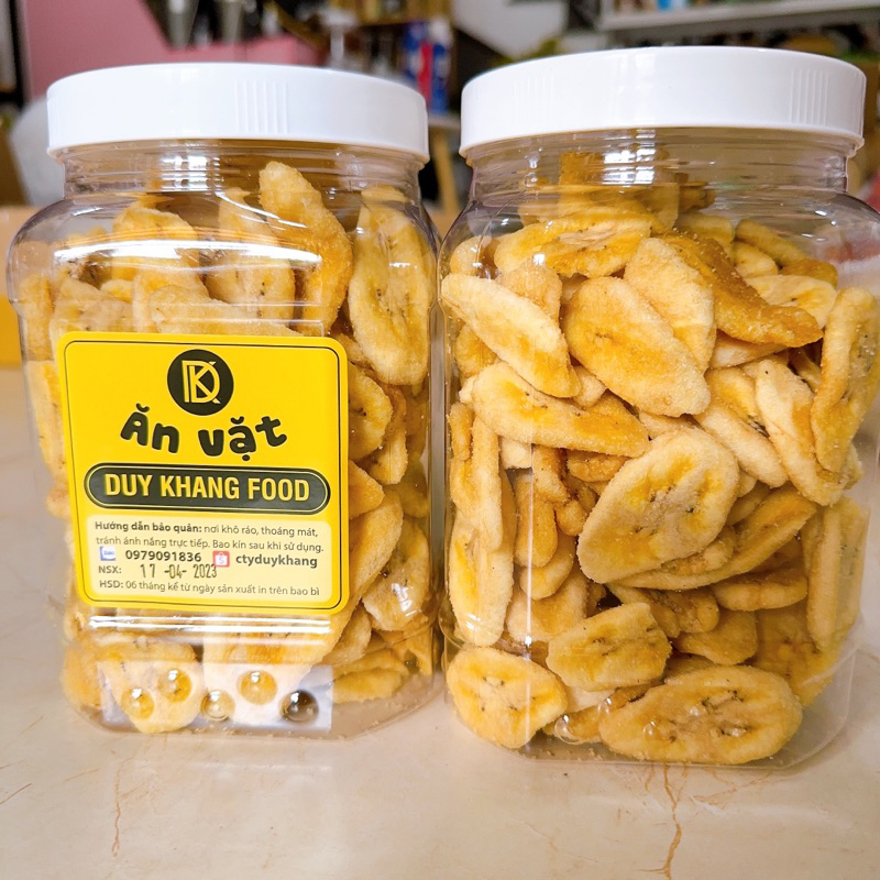 CHUỐI SỨ SẤY GIÒN xuất khẩu - Hộp 500Gr