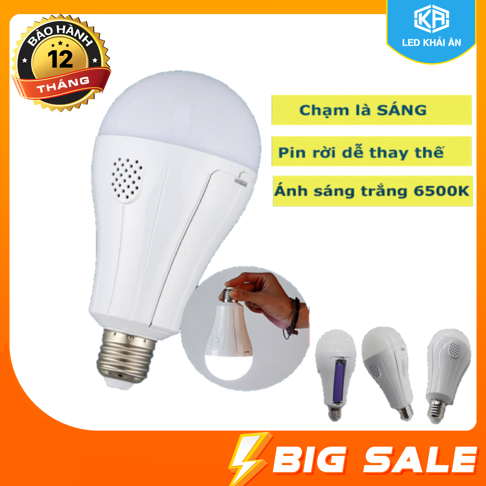 Bóng đèn LED tích điện 20w siêu sáng tiết kiệm điện(4-6H). Tiện lợi khi mất điện