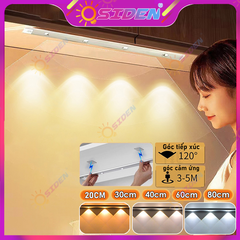 OSIDEN đèn led trang trí làm mờ vô cấp đèn cảm ứng không đấm đèn led dán tường đèn trần đèn usb  đèn sạc