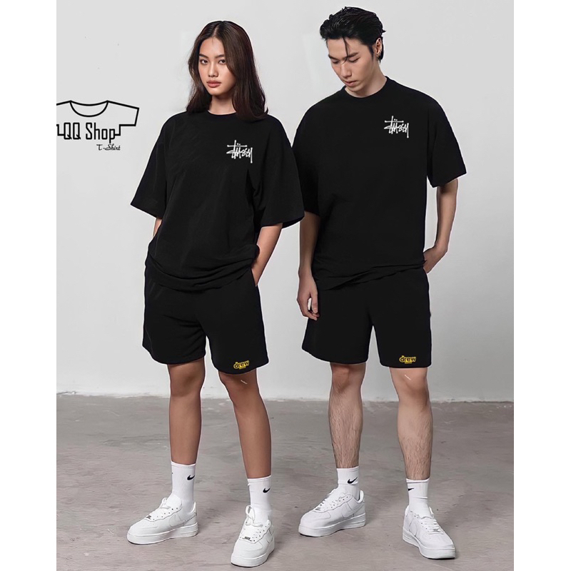 Áo thun in STUSSY, NlKE [phôi áo KIRKLAND, 100% Cotton] - Unisex Oversize [Nam, Nữ] - Áo: