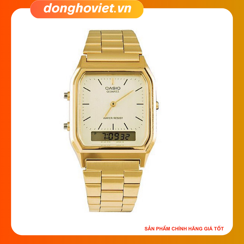Đồng hồ nam casio aq-230ga-9dmq I Lịch - Bấm Giờ - Chống Nước