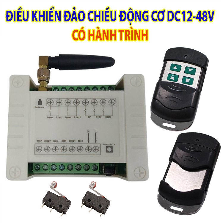 Công tắc điều khiển đảo chiều động cơ DC12-48V có hành trình V5_