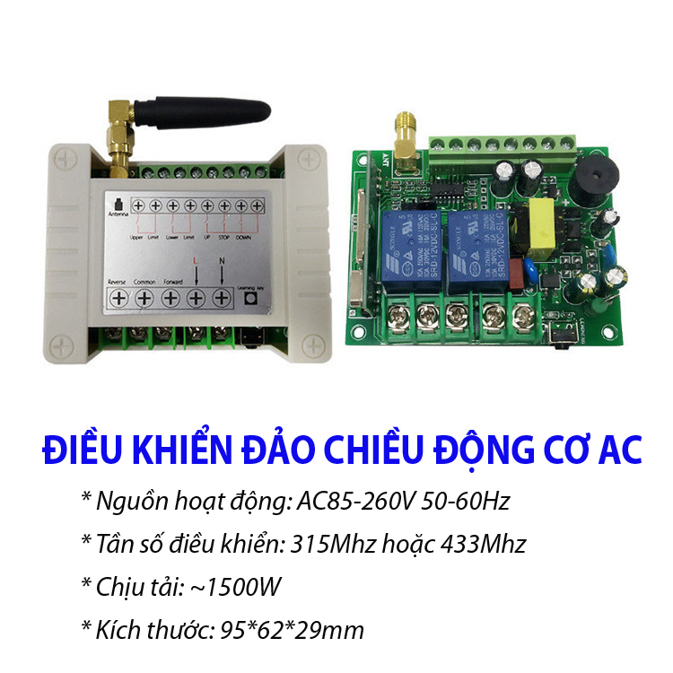 Công tắc điều khiển đảo chiều động cơ AC85-260V có hành trình V5