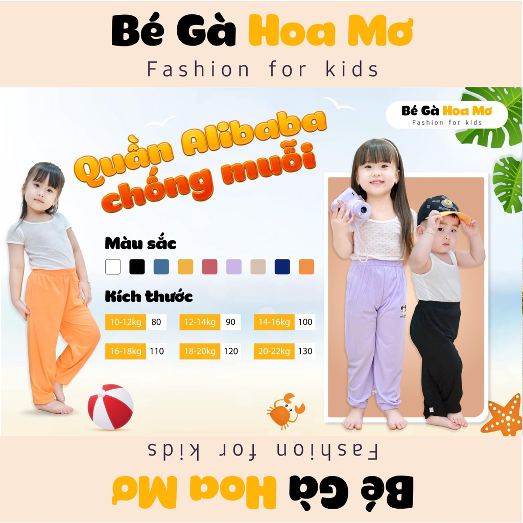 Quần Alibaba chống muỗi 2022 siêu phẩm cho bé trai và bé gái