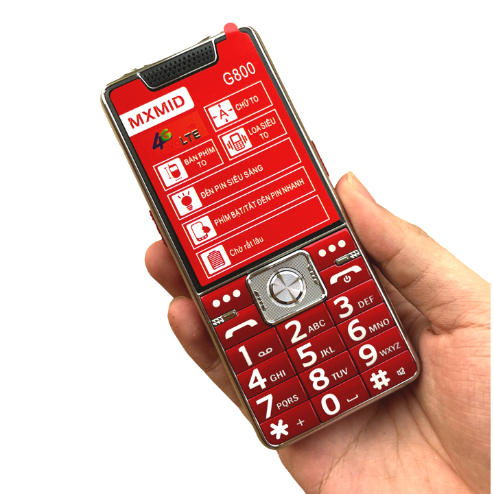 Điện thoại G800 ,màn hình 2.4inch, loa to , đèn pin siêu sáng - Mới nguyên seal