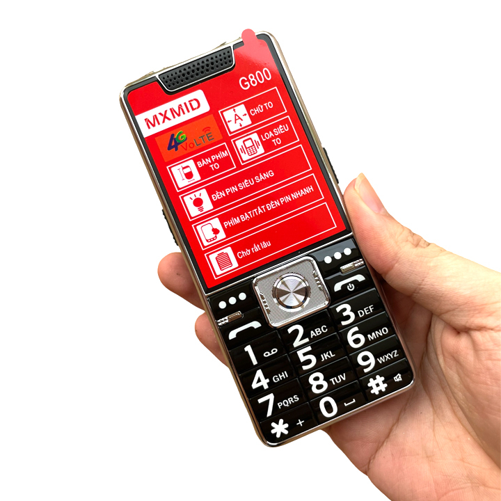 Điện thoại G800 ,màn hình 2.4inch, loa to , đèn pin siêu sáng - Mới nguyên seal