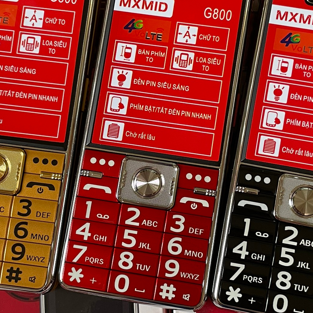 Điện thoại G800 ,màn hình 2.4inch, loa to , đèn pin siêu sáng - Mới nguyên seal