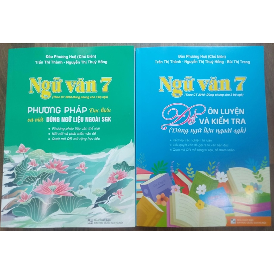 Sách - Combo 2 cuốn Ngữ Văn 7 - Đề ôn luyện và kiểm tra + Phương pháp đọc hiểu và viết ( dùng ngữ liệu ngoài sgk )