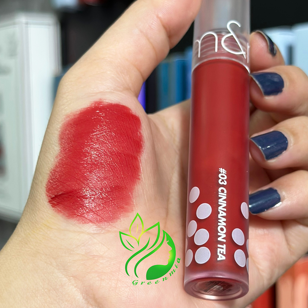 Son Kem Lì Romand Milk Tea Velvet Tint 03 Cinnamon Tea Màu Đỏ hồng Chính Hãng